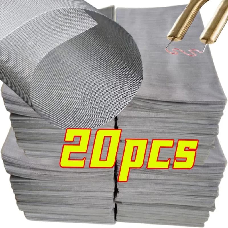 Car bumper Stainless steel repair mesh Plastic crack repair mesh Welding wire mesh for bumper chest air sockets 15x20 cm