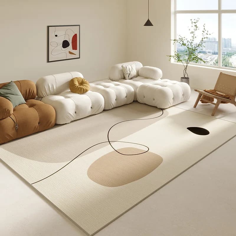 VIKAMA Crema Vento Soggiorno Tappeto Luce di Lusso Divano di Lusso Tavolino Coperta Camera da Letto Comodino Guardaroba Tappetino Antiscivolo