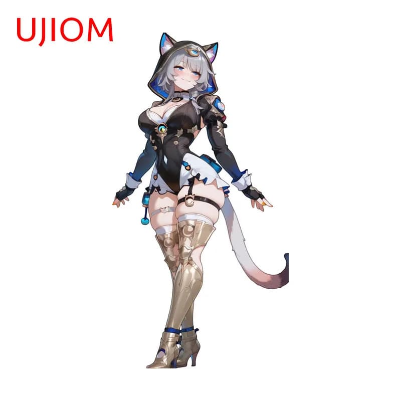 UJIOM Cipher Honkai Star Rail Sexy Waifu Wall Sticker Premium Design High Quality Sunscreen Decal Computer Case Home Decor