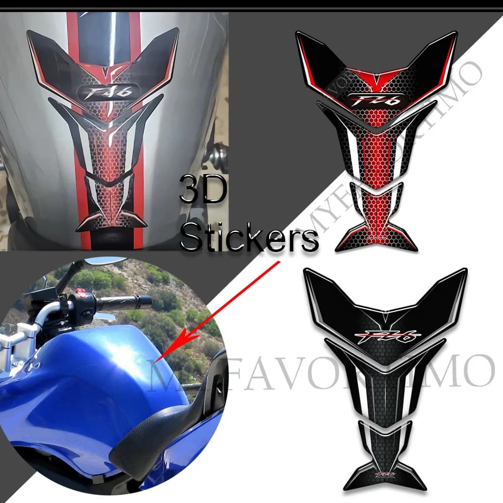 Kit Adesivi Protettivi per Serbatoio, Carena, Parafango e Parabrezza Moto per FZ6 FZ6S FZ6N