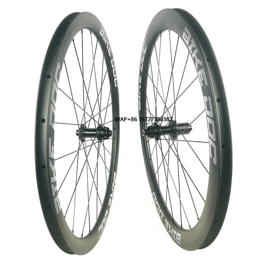 Ruota da strada in carbonio da corsa in fibra di carbonio Ruota per bicicletta economica 700C Ruota per bici Copertoncino Tubolare