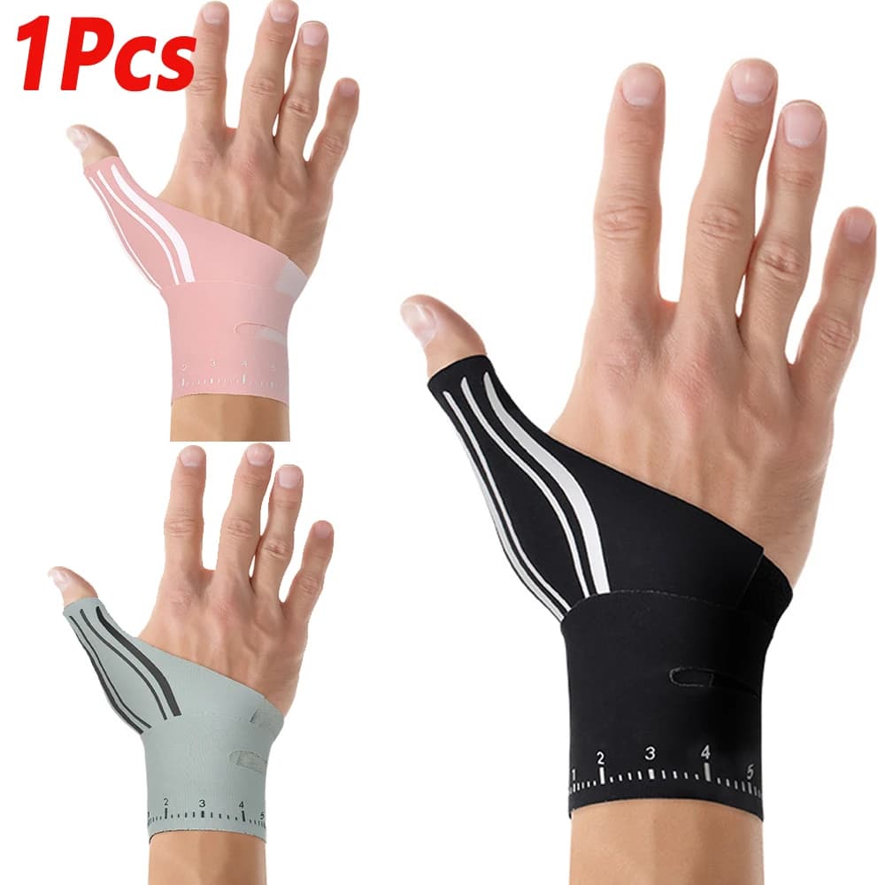 1 Pezzo Tutore Elastico Ultra-Sottile per Pollice e Polso, Fascia Compressiva Regolabile per Sindrome del Tunnel Carpale, Dolore al Polso Ulnare e Tendinite