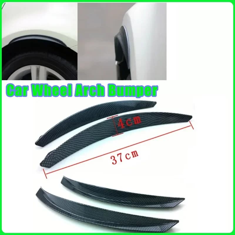 Universal Car Wheel Arch Bumper Anti-Collision Strip Fender Eyebrow Decoration Stick strips Carbon Fiber