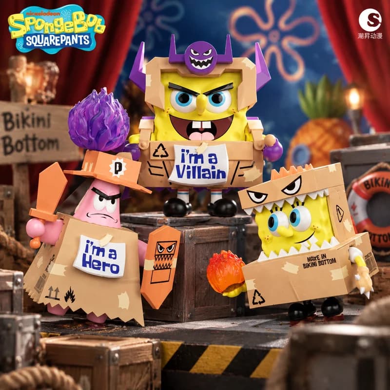 SpongeBob Moment Of Journey Series Blind Box Mystery Box Acrylic Scene 3D Desktop Ornament Trendy Toy Collectible Gift for Fans