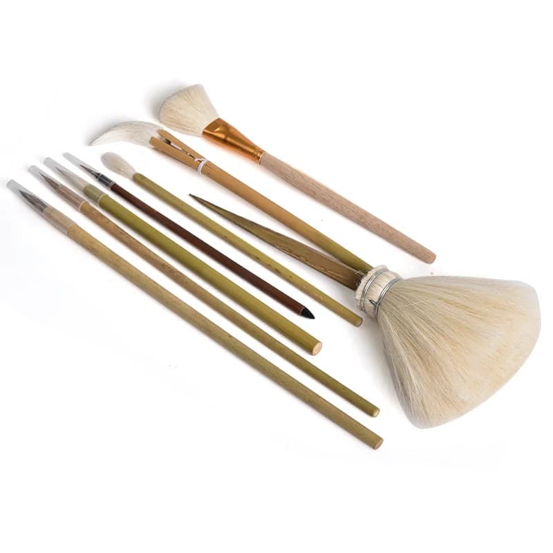 Pennello per Pittura e Scrittura, Strumento per Modellare Argilla Ceramica e Polimeri, Pennello per Ceramica e Strumenti per la Scultura