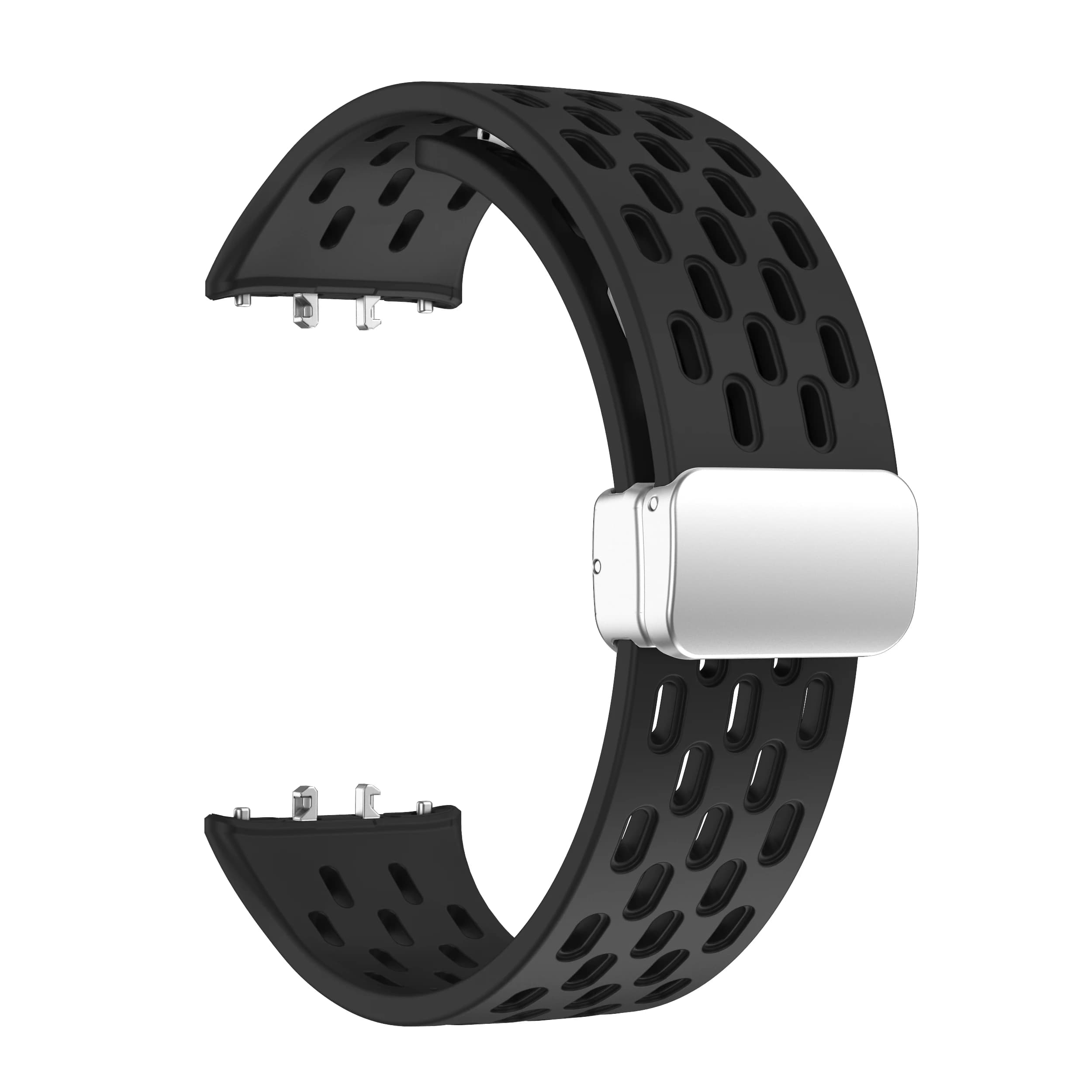 Cinturino magnetico per Samsung Galaxy Fit 3 Accessori Anello in silicone Fibbia in metallo Cintura traspirante Bracciale Correa Galaxy Fit3 band