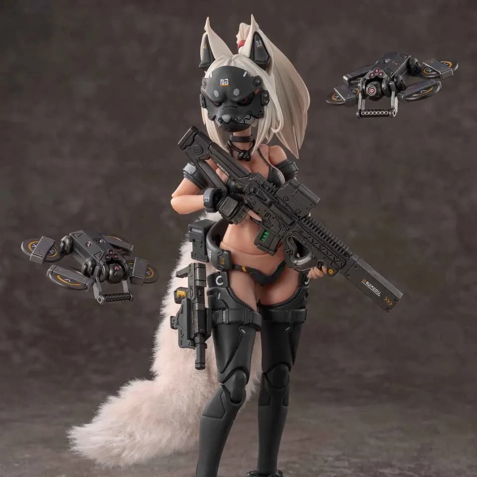In Stock Snail Shell RA-04 Honoka Fox Samurai Girl Huino Hui Swimsuit Ver. 1/12 Anime Girl Action Figure Collectible Toy Gift