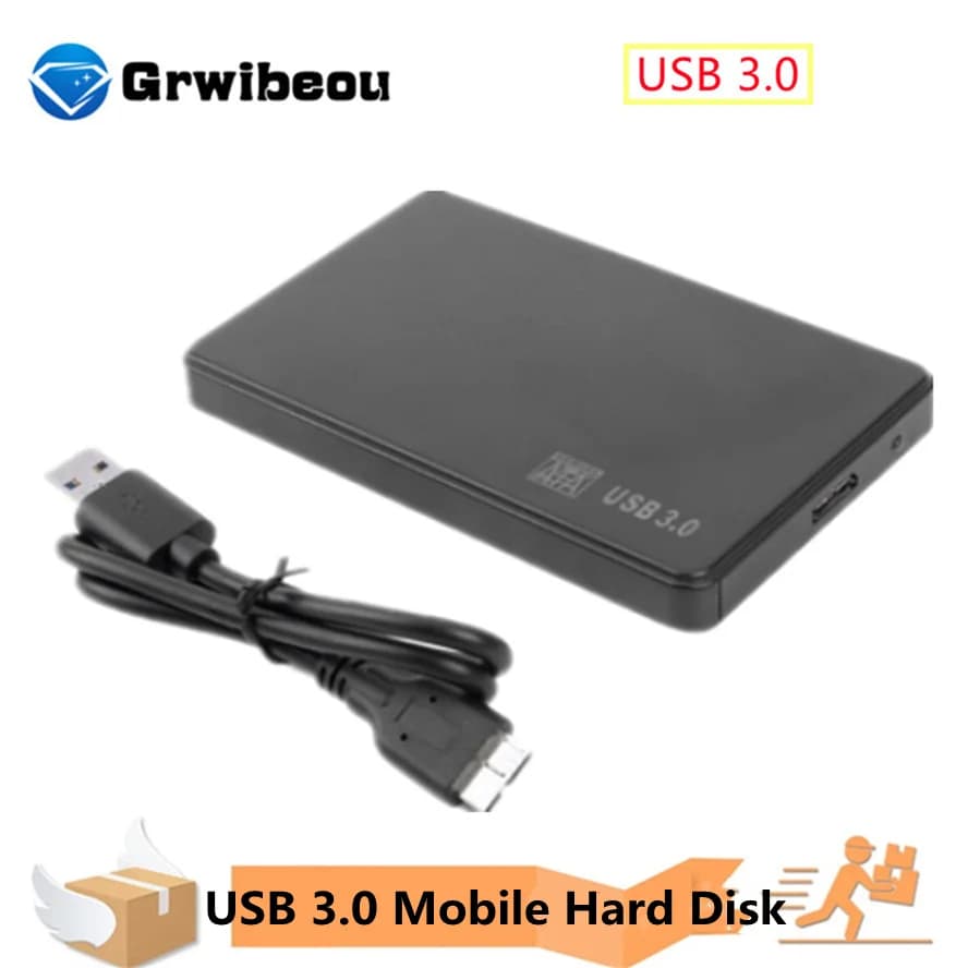 Custodia per disco rigido USB 2.5 da 3.0 pollici custodia per SSD HDD SATA archiviazione esterna disco rigido Mobile scatola da 5Gbps per Smartphone portatile
