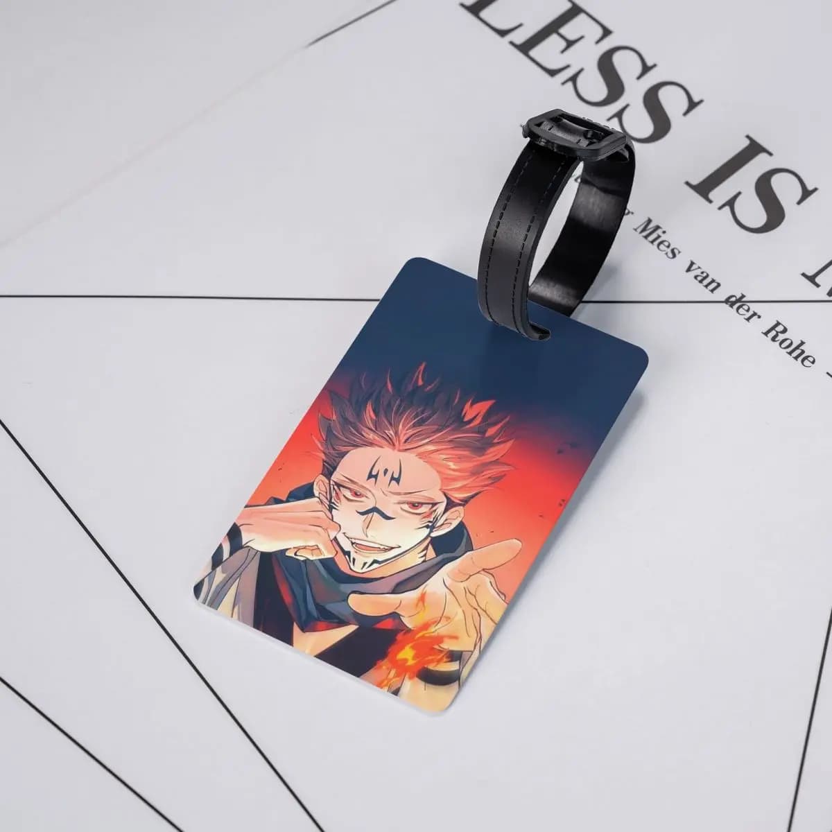Etichette per Bagagli Sukuna Ryomen - Jujutsu Kaisen, Accessori per Valigie, Etichetta per Bagaglio da Viaggio, Porta Etichetta con Nome e Indirizzo