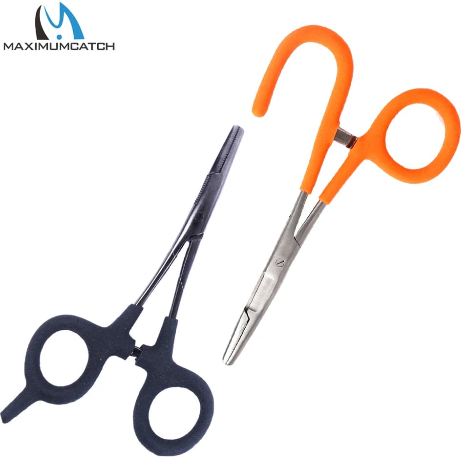 Maximumcatch Pinza per rimozione amo da pesca a mosca Pinza in acciaio inossidabile con forbici Strumenti per esche Accessorio per la pesca