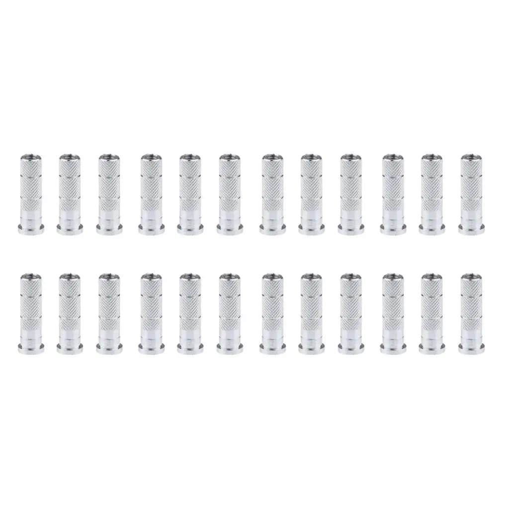 24 Inserti per Frecce in Alluminio da 6,2mm con Filettatura, Accessori per Tiro con l'Arco Professionale