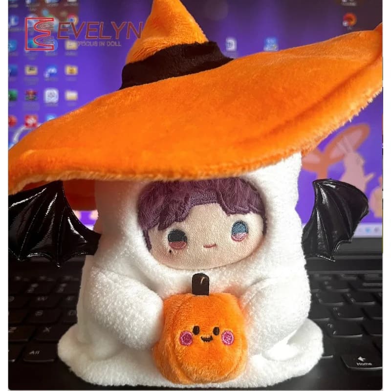 Evelyn 10 cm Mini zucca vestiti cappello moda bambola di cotone farcito giocattolo vestire vestiti regalo amore e spazio profondo