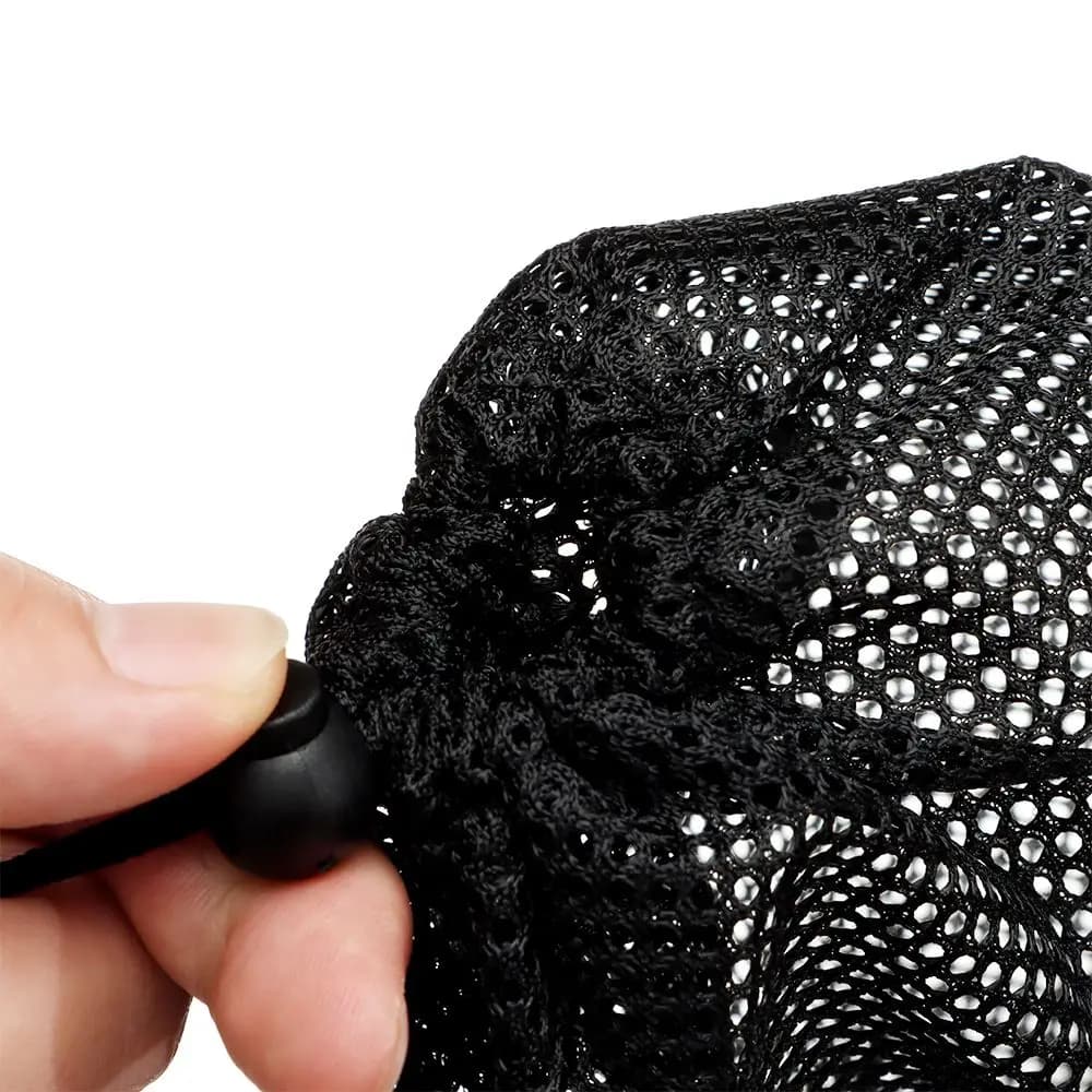 Durable Nylon Home Storage Bag Stuff Sack Laundry Bag Mesh Drawstring Bag