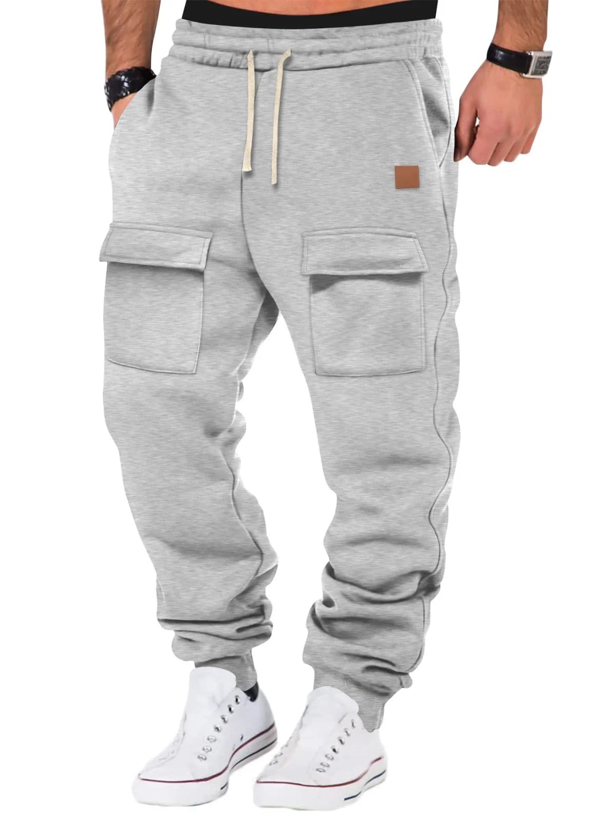 New casual autumn and winter men's pants - fashionable multi-pocket pants - working pants for sportswear and fitness
