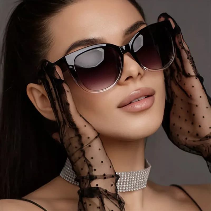 Fashionable Cat Eye Sunglasses for Women Designer Color Shades Sunglasses Uv400 Women Popular Natility