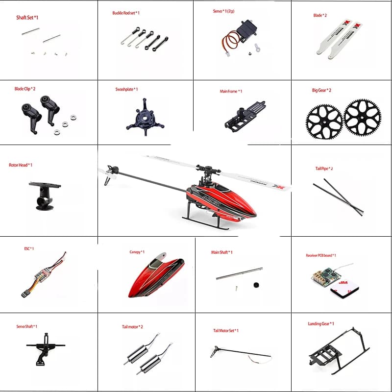 Originale Wltoys XK K110S RC Parti di Elicotteri Accessori Motore Brushless Lama Ingranaggio Baldacchino ESC Aggiornamento 2G Servo Per V977 Parti