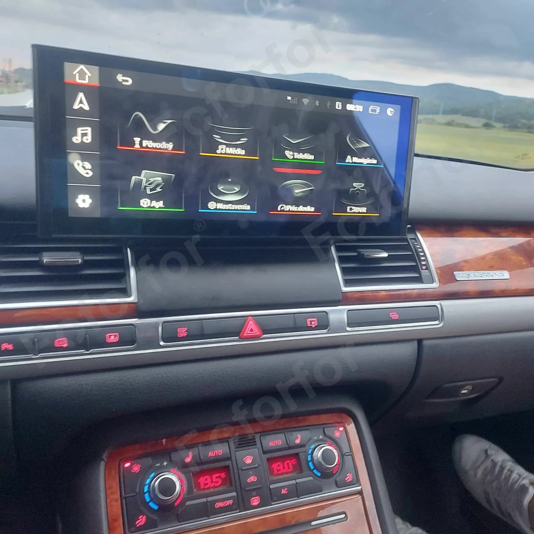 Aggiornamento 4G LTE da 12.3 pollici per Audi A8 2003-2008 schermo Android Car Multimedia Player navigazione GPS automatica Stereo Radio Headunit