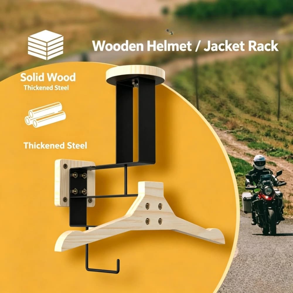 Tactical Gear Wall Mount Heavy Duty Holder for Vest&Moto Helmet | Helmet, Plate Carrier&Belt Storage,88 LB Load Capacity