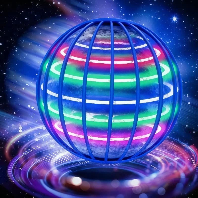 Boomerang con palla volante illuminata a LED - Magic Fly Nova Orb Hover Spinner Fidget Toy per bambini Regalo divertente per la famiglia