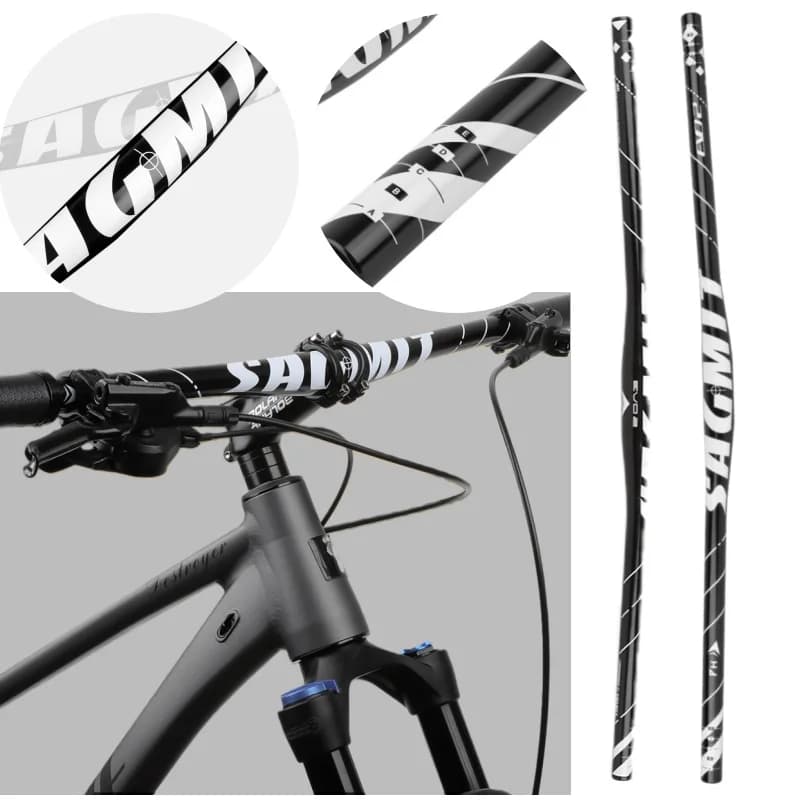 Manubrio per bicicletta da 31,8 mm bianco 7 gradi 780 mm manubrio per bicicletta ultraleggero in lega di alluminio CNC per manubri per mountain bike BMX