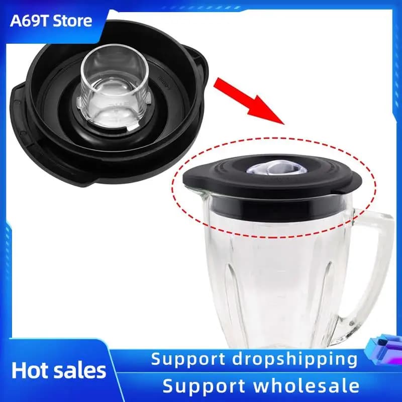 A69T 4X Coperchio del coperchio del frullatore in vetro da 6 tazze per il vaso del frullatore Os-Ter 124461-000-000 Adatto per parti di ricambio del coperchio dei frullatori Os-Ter Pro
