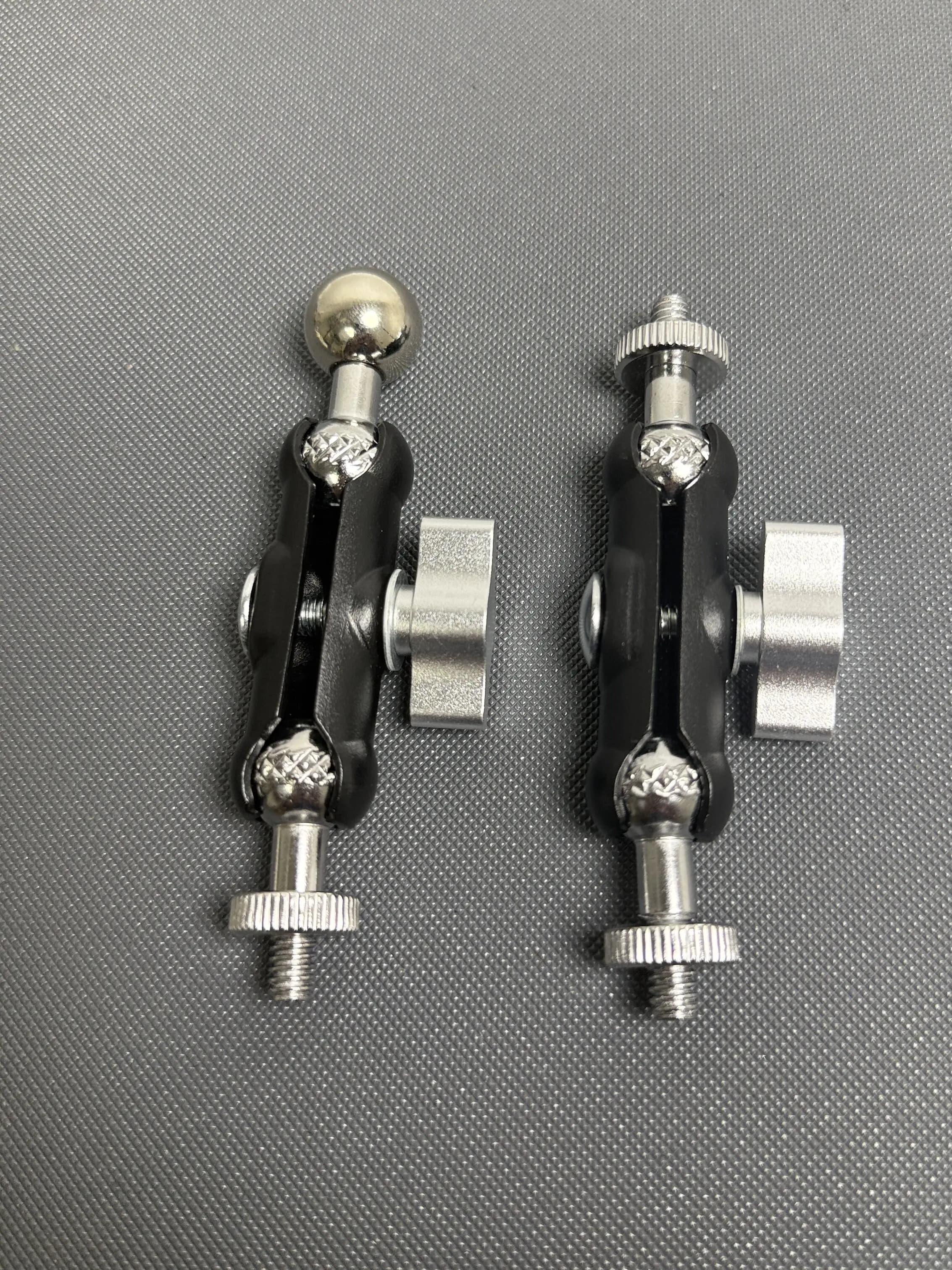 Aluminum Alloy Mobile Phone Stand Tripod with 1/4 Screw Ball Head Joint Metal Tripod Replacement Accessory for Enhanced Stabilit