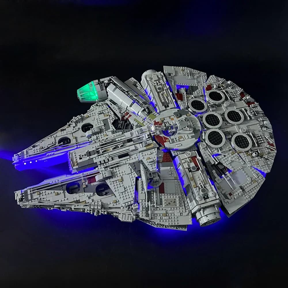 Luce a LED per Millennium Ship 75192 Building Blocks Lampada telecomandata (Non include blocchi di costruzione) Regalo di compleanno di Natale