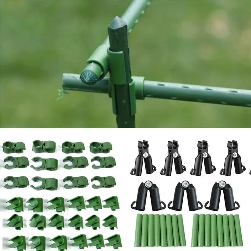 Universal Garden Plastic Buckle, Steel Pipe Connector Clasp, Support Clip for Serra Floors, Fixing Accessories
