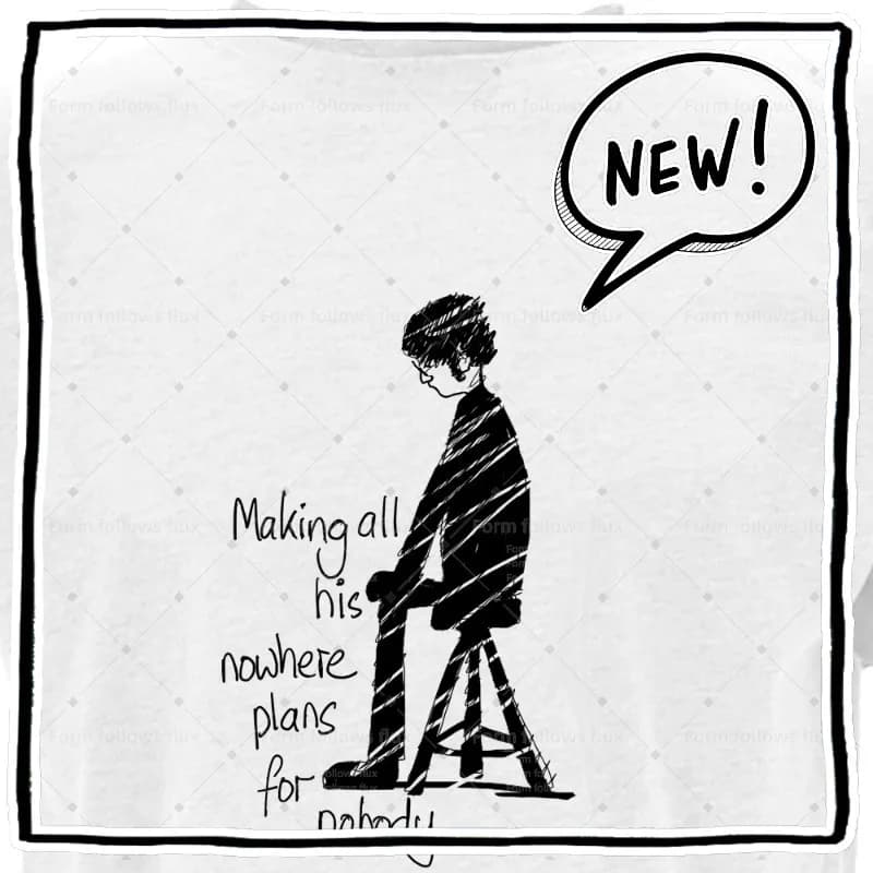 T-shirt con cappuccio da uomo 2026 Nowhere Man – Leggende del pop britannico degli anni '60, stile fumetto disegnato a mano, unisex, taglie dalla S alla 6XL, adatto anche alle taglie forti