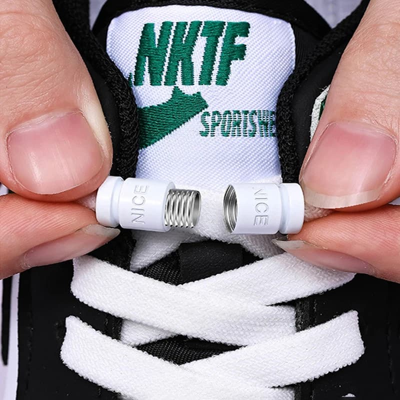 1 paio di lacci colorati con chiusura a capsula senza lacci lacci elastici scarpe da ginnastica senza lacci lacci per scarpe per bambini adulti lacci piatti da 0,8 cm