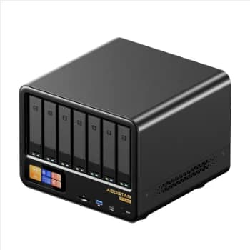 Mini PC NAS WTR MAX a 11 Bay R7 PRO 8845HS con 6 Bay HDD e 5 Bay SSD, per Uso Aziendale e Domestico con Archiviazione Cloud