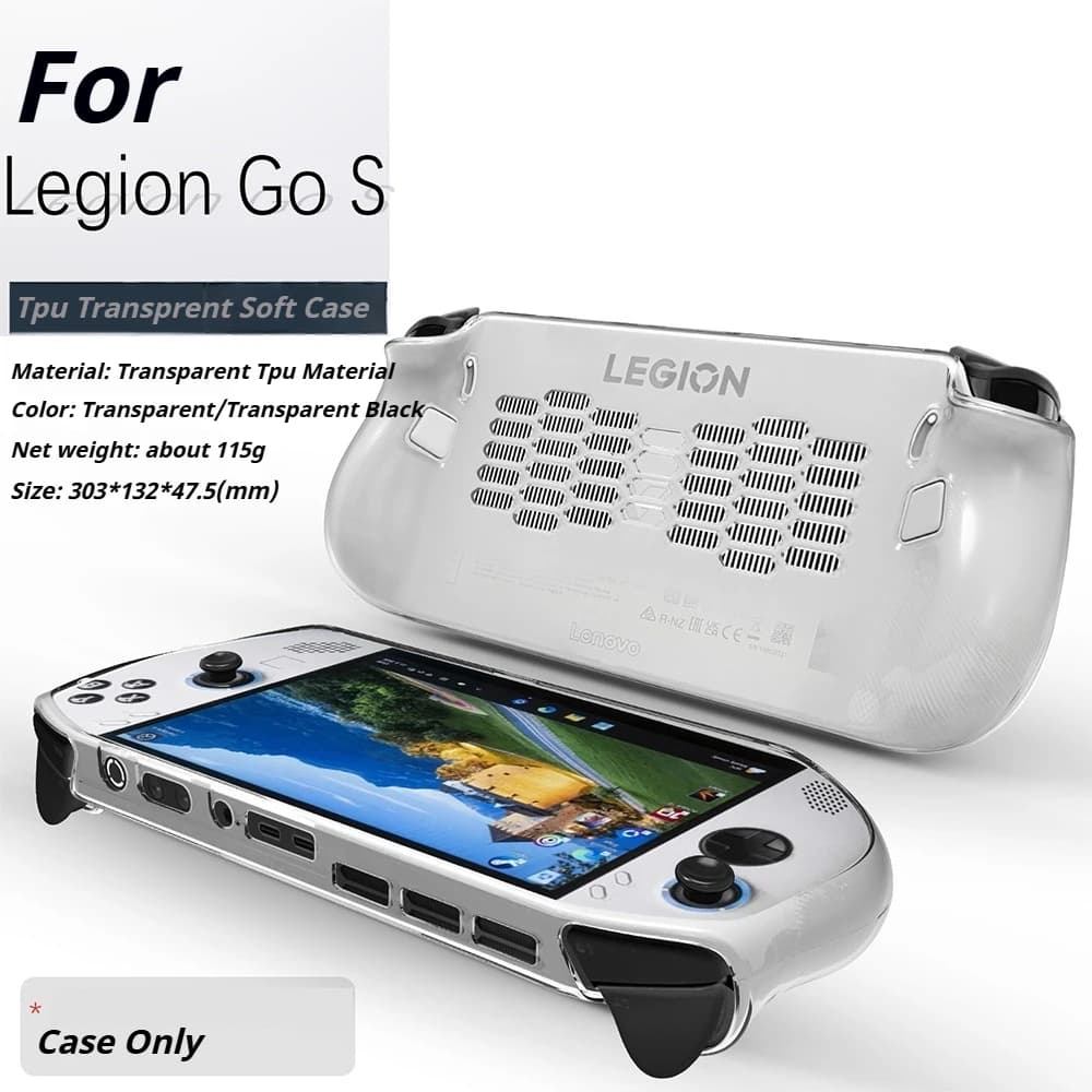 Per console di gioco Lenovo Legion GO S Custodia trasparente in TPU Custodia protettiva trasparente antiurto anti-goccia Accessori per console di gioco