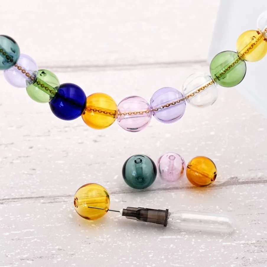 5pieces 12mm-16mm Diffuser Perfume Refillable Glass Ball Pendant Handmade Essential Oil Aromatherapy Beads For Jewelry Making