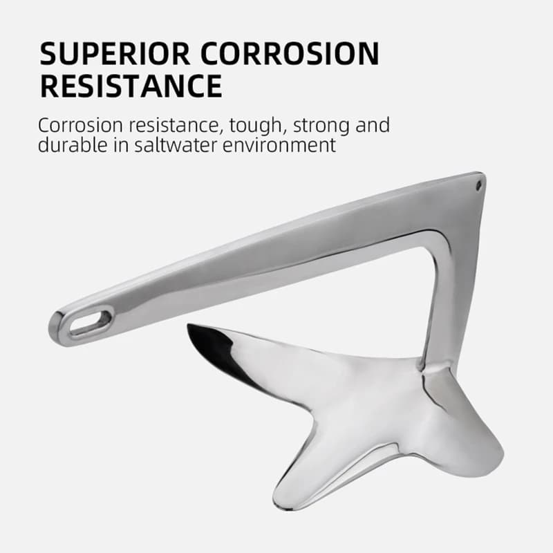 1KG/2KG 316 accessori marini in acciaio inossidabile artiglio stile Bruce Boat Anchor Hardware resistente alla corrosione per Yacht