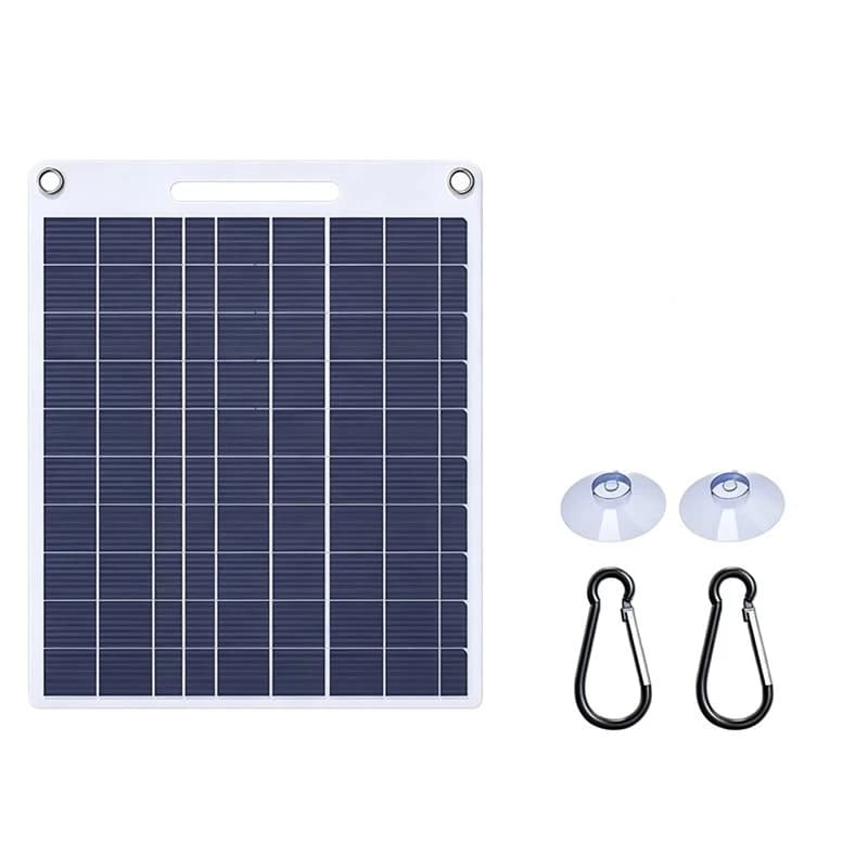 X12A-Solar Panel 5V 14W Portable USB Output Fast Charging For Phone, Power Bank Outdoor Camping, Home, RV, Emergency Use