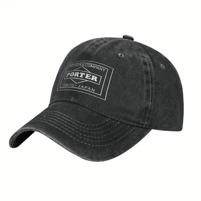 Porter Style Printed Outdoor Sports Washed Baseball Cap, Lightweight, Outdoor Sports Trucker Hat