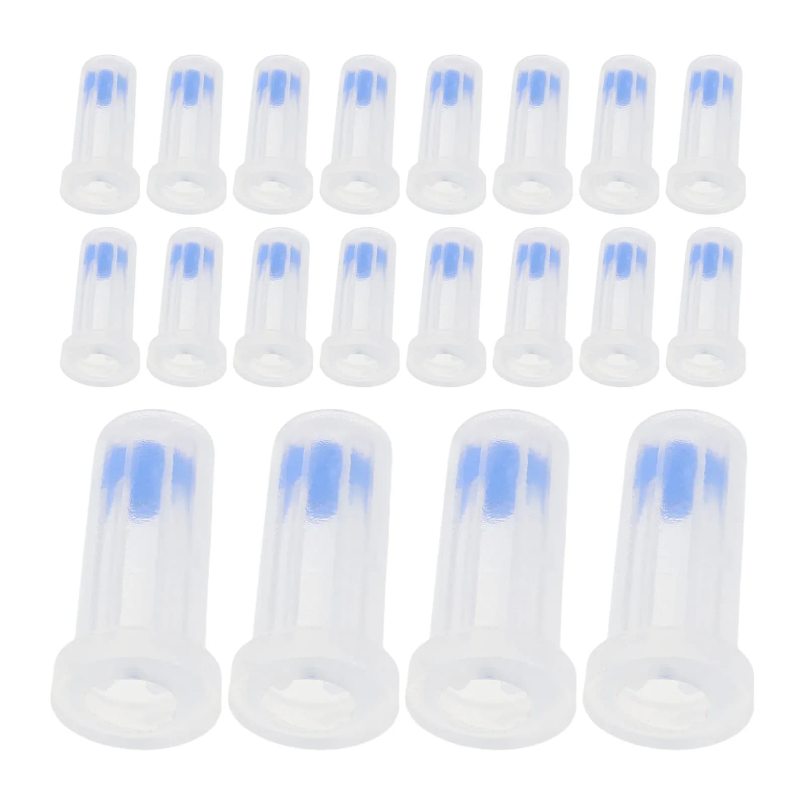 100Pcs Pen Refill Tip Protectors Universal Rubber Topper Caps for Gel Ink Ballpoint Ink Pen Accessories End Caps