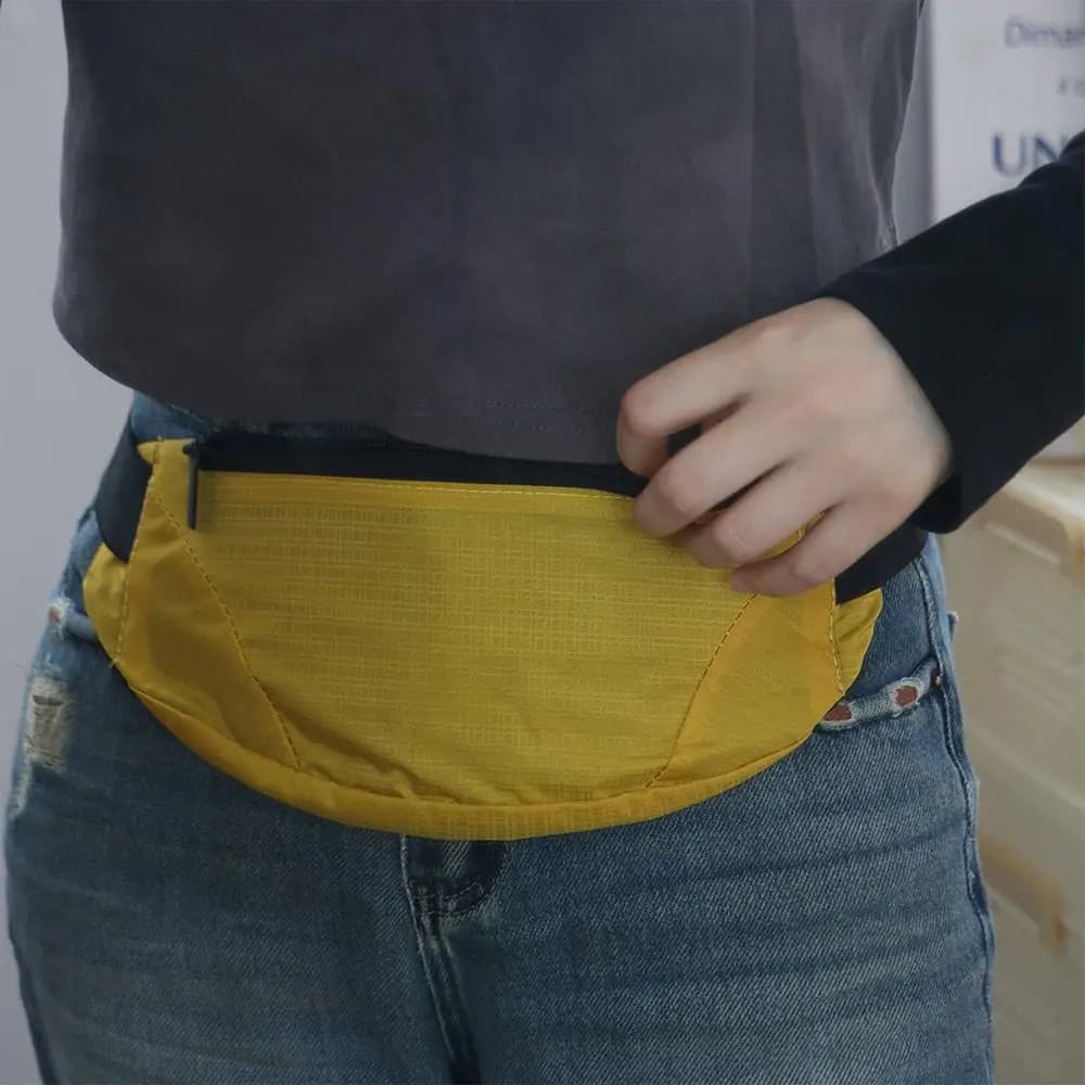 Breathable Three-Switches Running Waist Bag Waterproof for Marathon, Sports Belt Bag for Telephone, for Outdoor Cycling