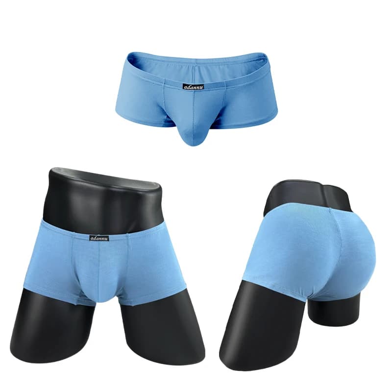 Boxer da uomo sexy intimo slim fit boxer modali uomo solido sissy mutandine a vita bassa bikini maschile sportivo mutande senza cuciture
