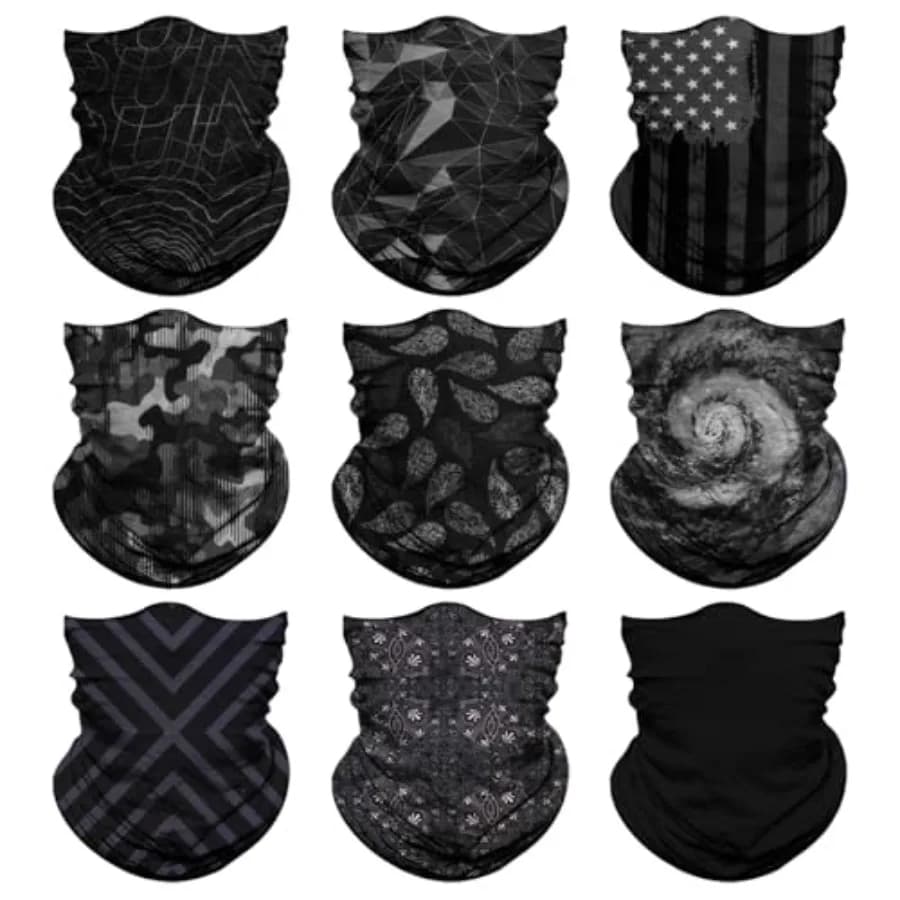 Scaldacollo Unisex, Copricapo, Bandana, Sciarpa per il Viso, Maschera, Scaldacollo, Balaclava - Versatile e Multifunzionale