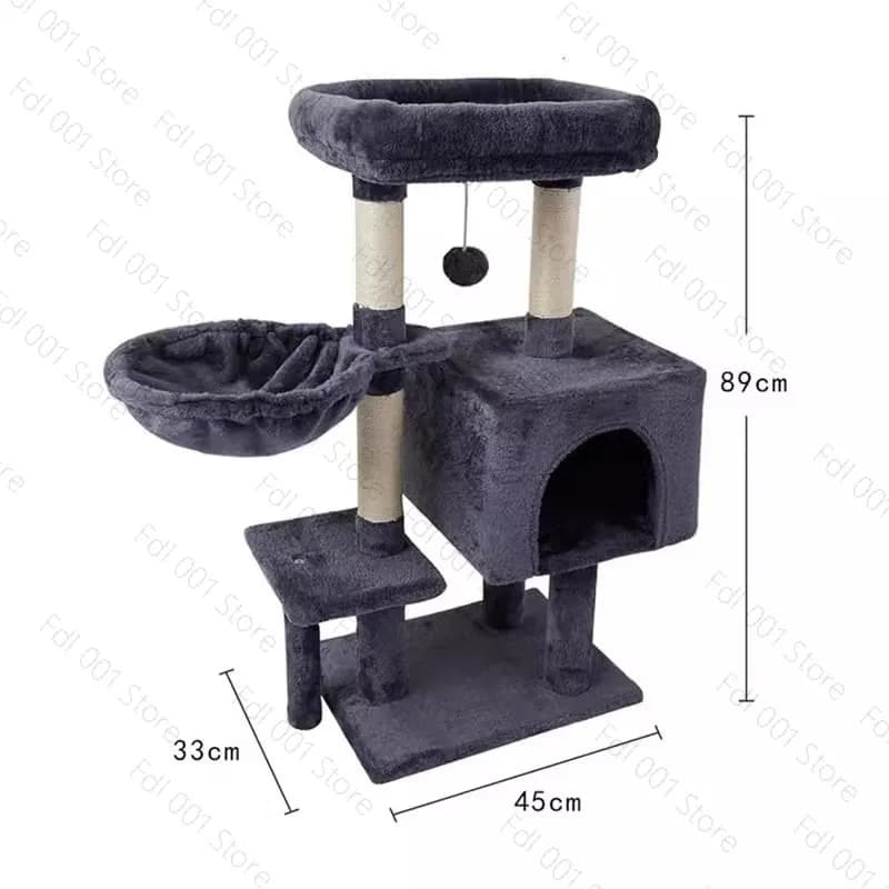 Cat climbing frame litter integrated large does not occupy the scratching board jumping platform cat toys cat shelf household