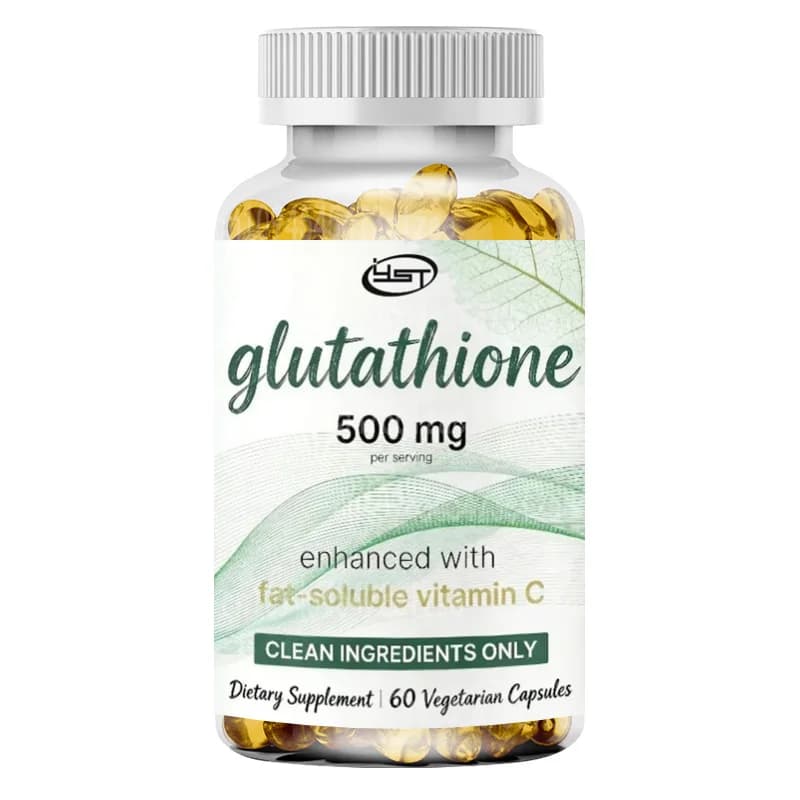 Trace Component Glutathione 500mg Capsules with 100mg of Vitamin C, Supplement, 60 Vegetal Capsules