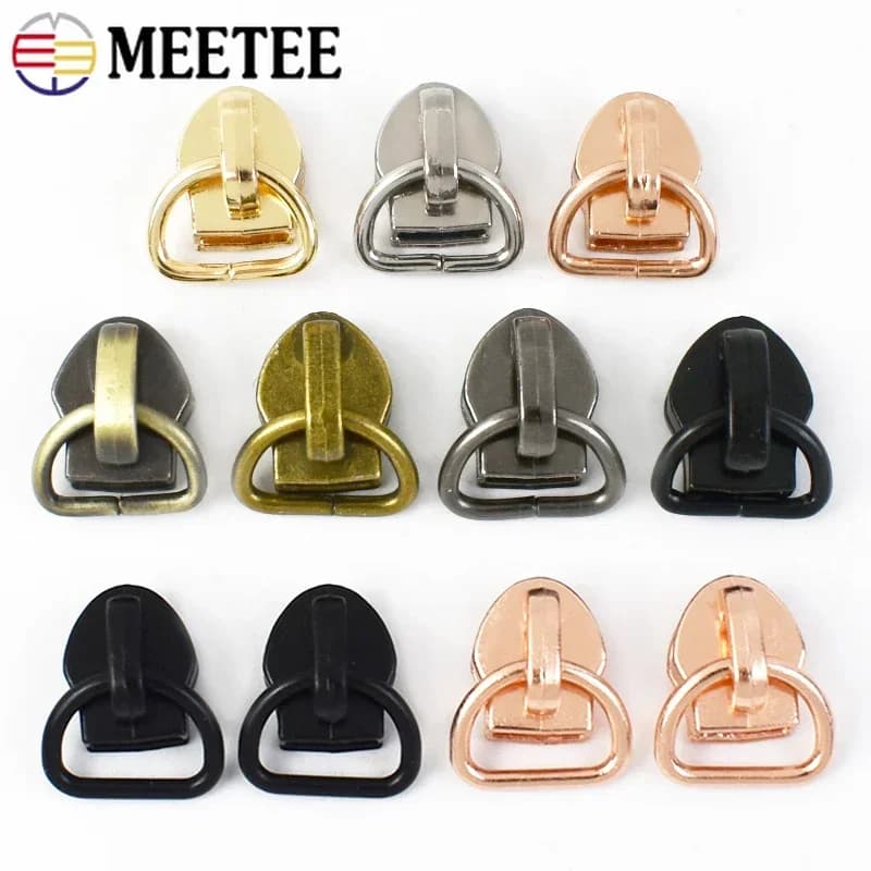10-30 pezzi Meetee 5 # Estrattore per cerniere Nastro per zip in nylon Cerniere per valigie Borsa scorrevole Vestiti Cerniera per cucire Testa Tira Accessori per parti di testa