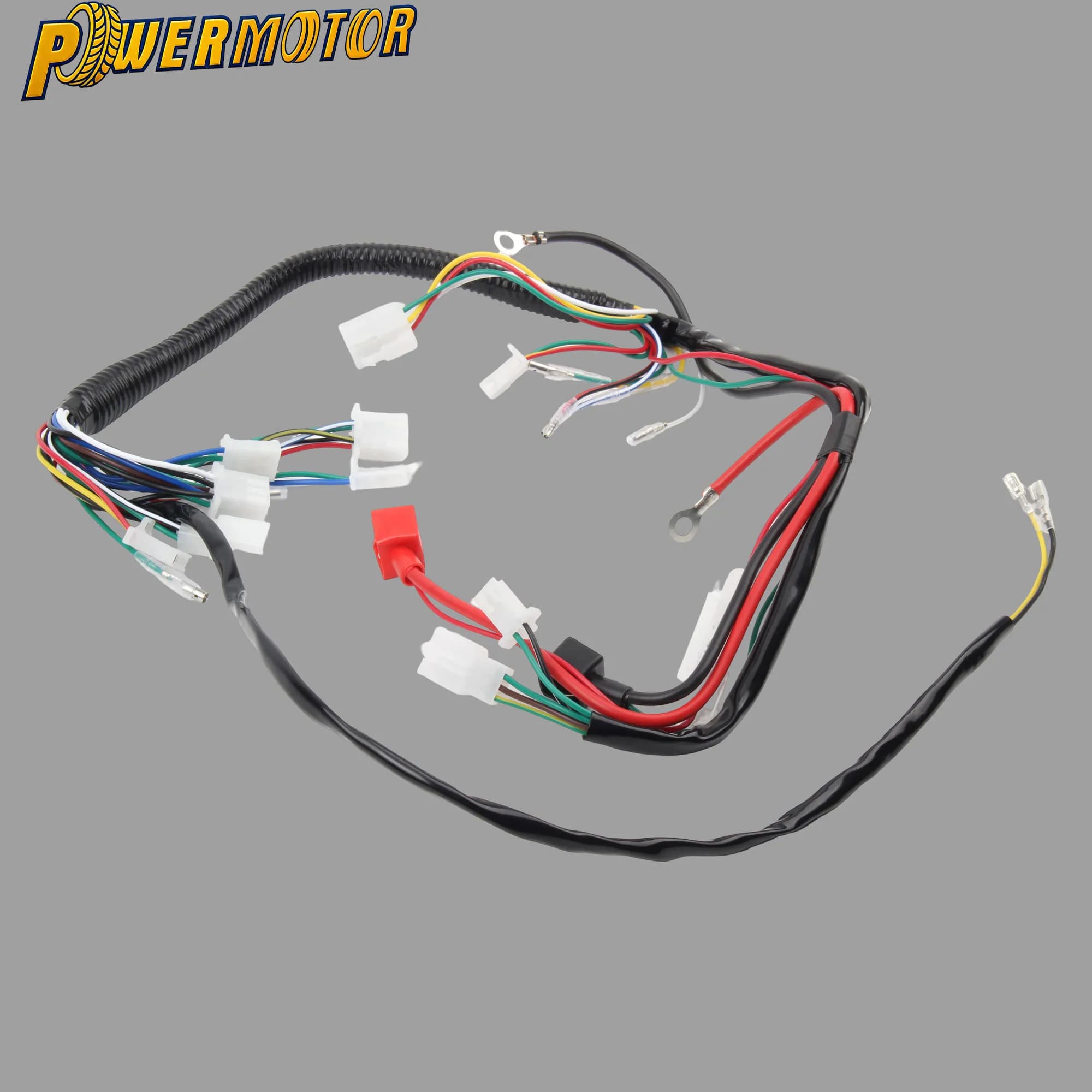Cablaggio Elettrico Completo per ATV Quad Bike Go Kart, Compatibile con la Maggior Parte dei Modelli Cinesi Taotao Zongshen Chongqing LIFAN 50 70 90 110 125cc a 4 Ruote