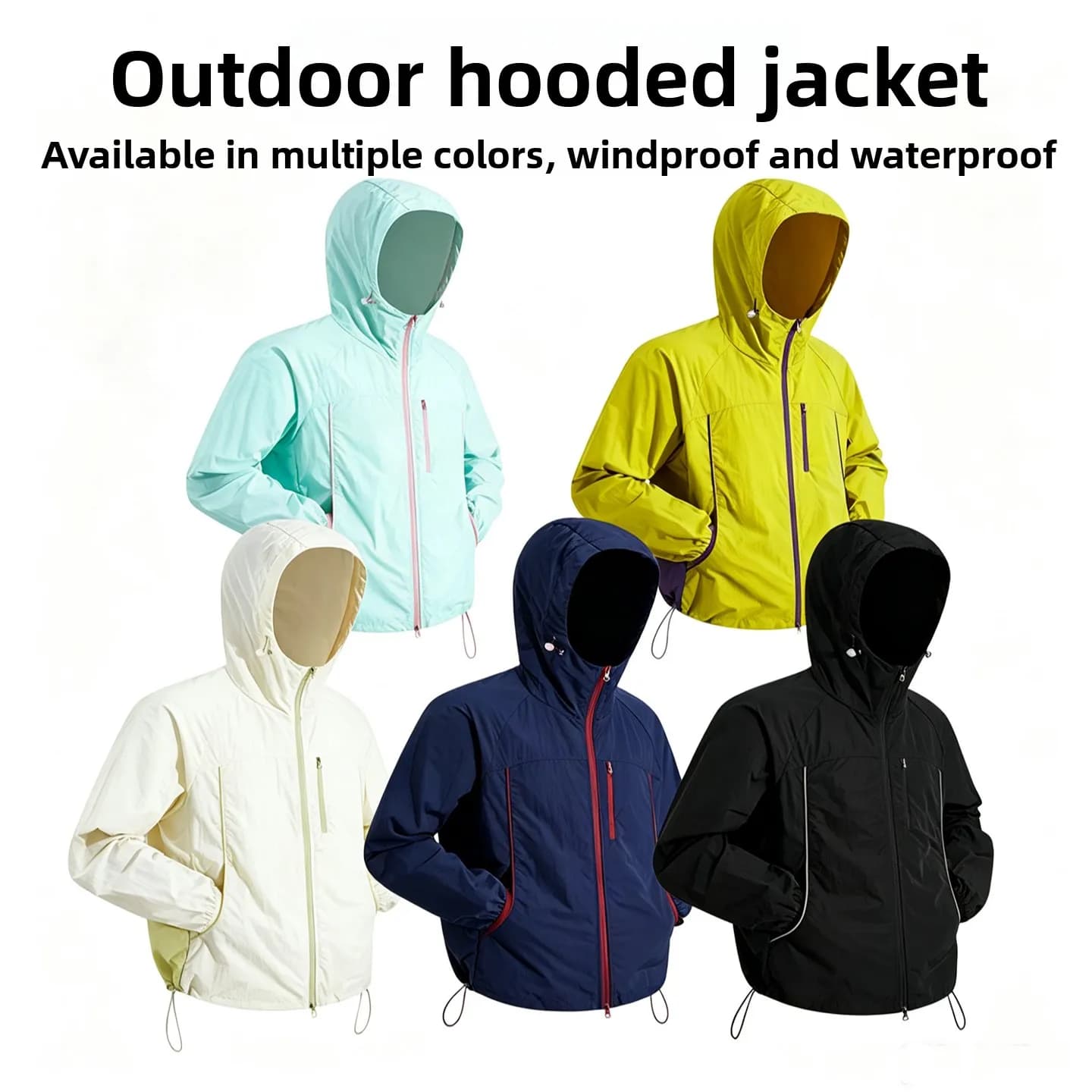 Outdoor Casual UV Protection Jacket Hat Design Standard Fit Nylon Summer Youth Popular Style Zipper Closure Long Sleeve Men's...