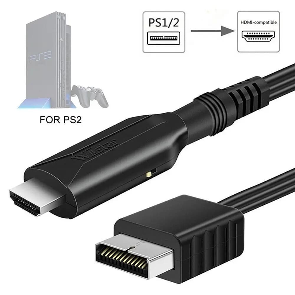 HDTV Full HD Cable Adapte HD Converter Audio Video Converter Cable PS2/PS1 to HDMI PS2 To HDMI Adapter PS2 To HDMI-compatibale