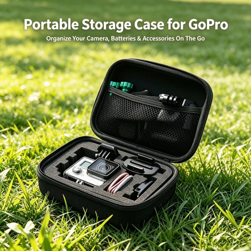Travel Case for GoPro Hero 13 12 11 10 9 8 SJCAM SJ4000 AKASO DJI Osmo Action Camera Accessories