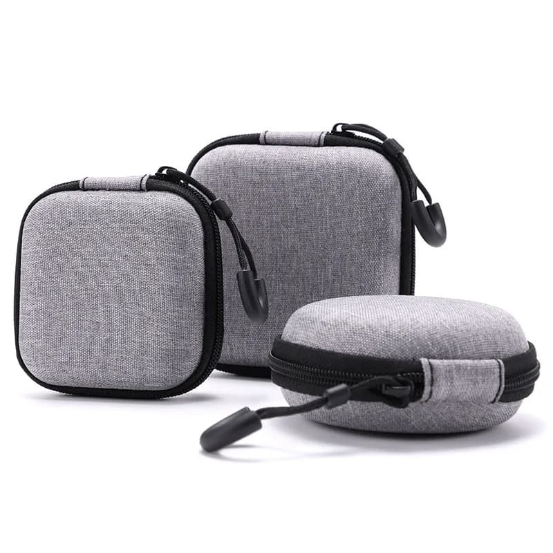 Portable hinge earphone housing for Airpod Earpods KZ BA10 AS10 ES4 Rechargeable cable accessories Mini transport case