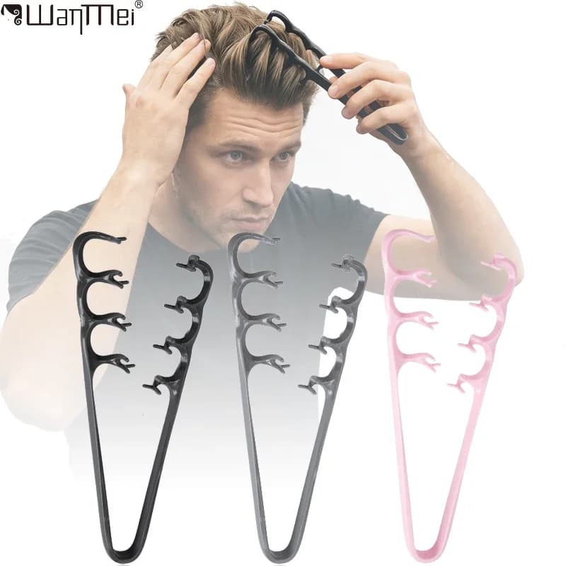 Men's volumizing detachable hair combs Stylus tool for wide teeth styling for wavy curls All types of hair Brush for salon styling with soft texture