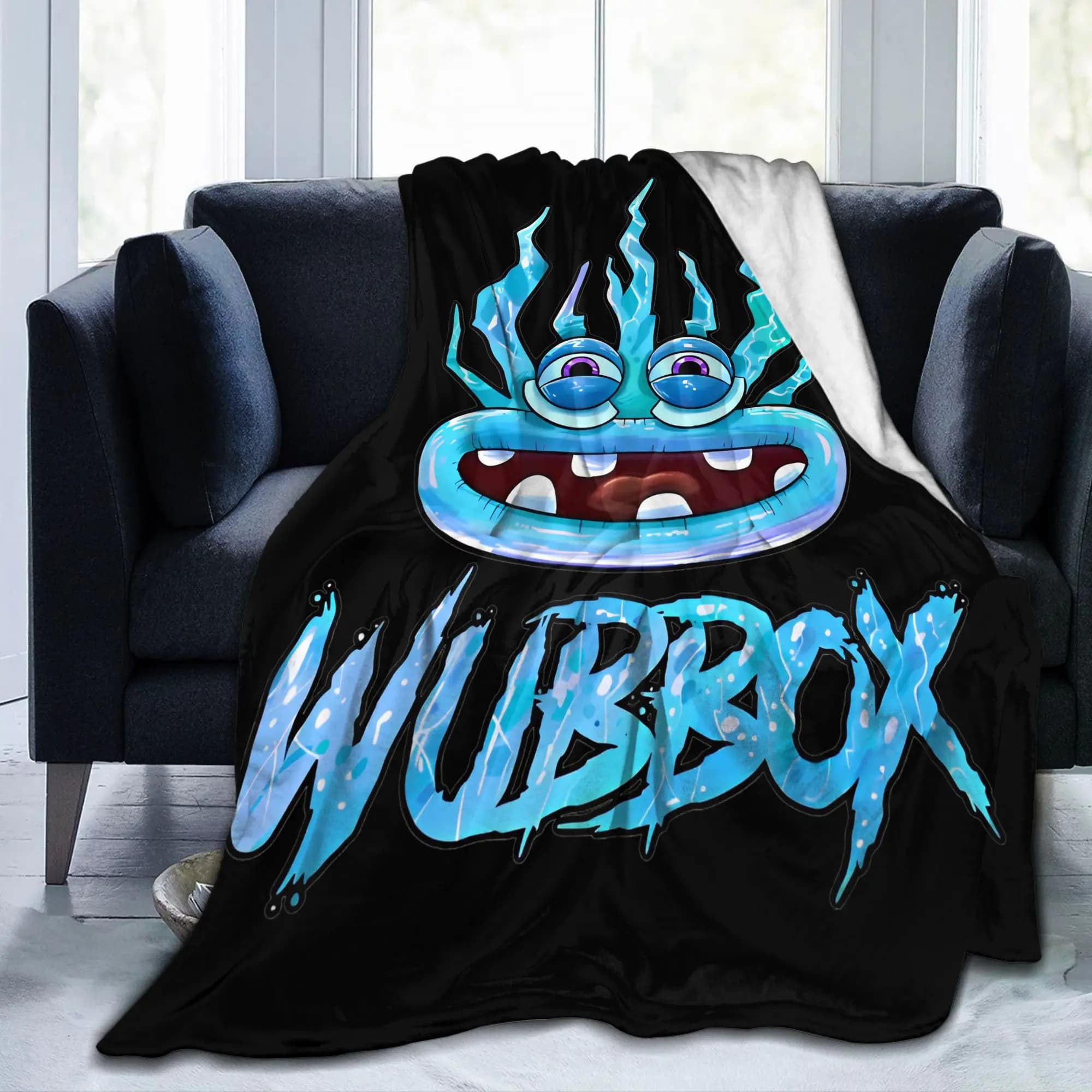 Wubbox My Singing Monsters Blankets Flannel All Season Multi-function Super Soft Throw Blankets for Bed Bedroom Bedspread